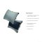 FILLO KING LUXURY CAMPING PILLOW SILT STRIPE